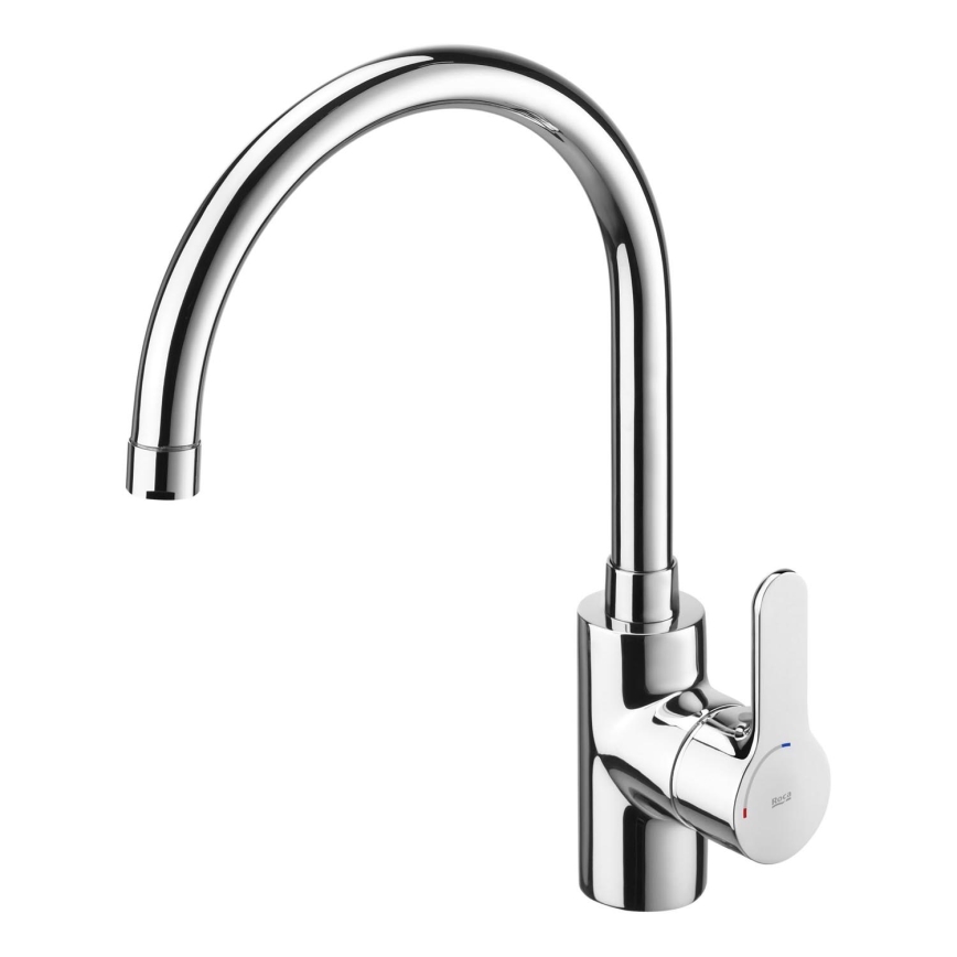 Roca A5A8409C00 - Kraan voor gootsteen L20 32,5 cm glanzend chroom