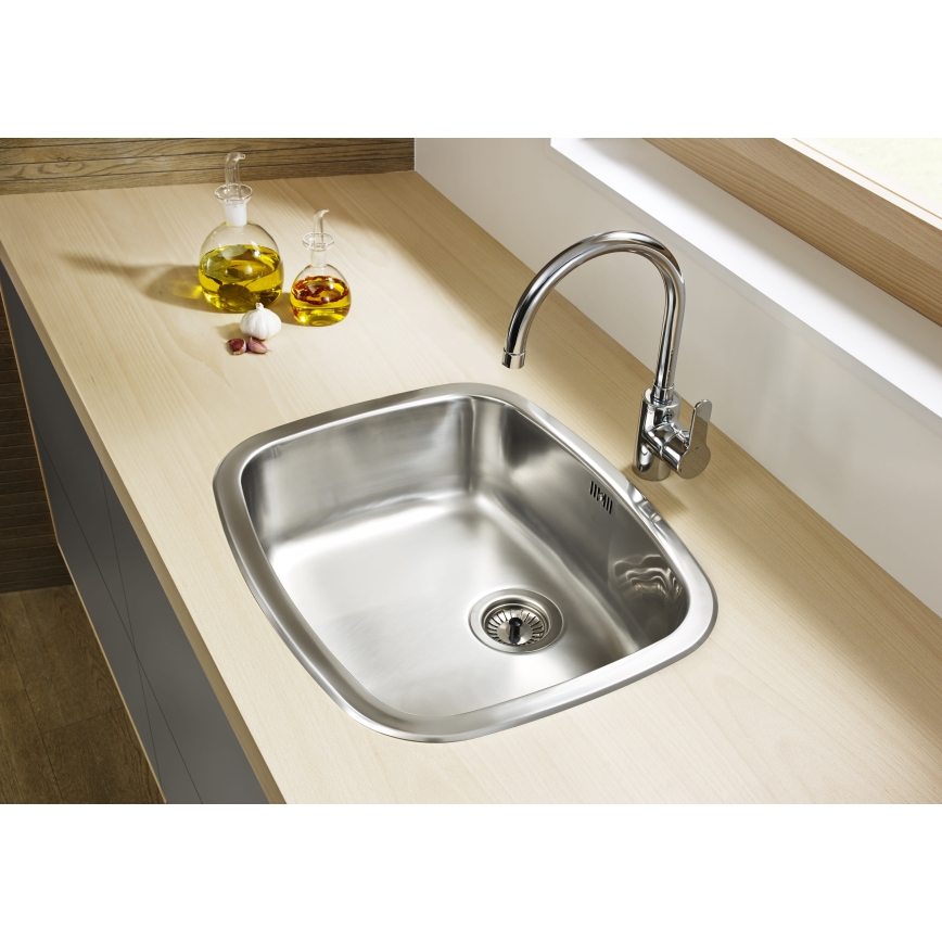 Roca A5A8409C00 - Kraan voor gootsteen L20 32,5 cm glanzend chroom