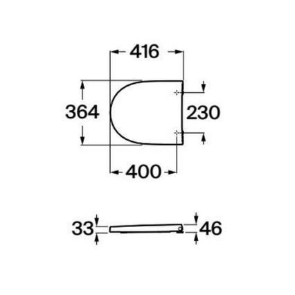 Roca A8012AC00B - Abattant WC SoftClose MERIDIAN supralit/blanc
