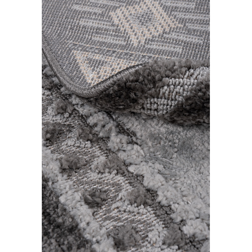 Rond buitentapijt CHIARA 120 cm grijs
