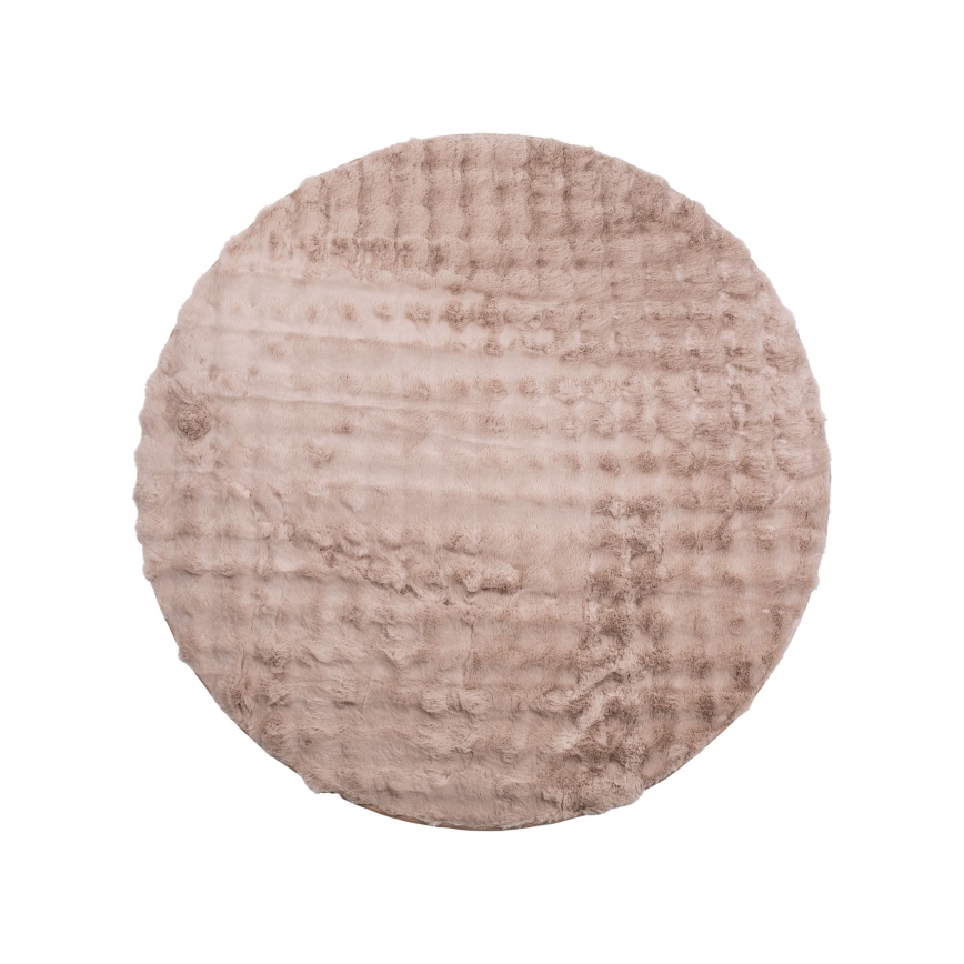Rond vloerkleed RABBIT BUBBLE 160 cm beige