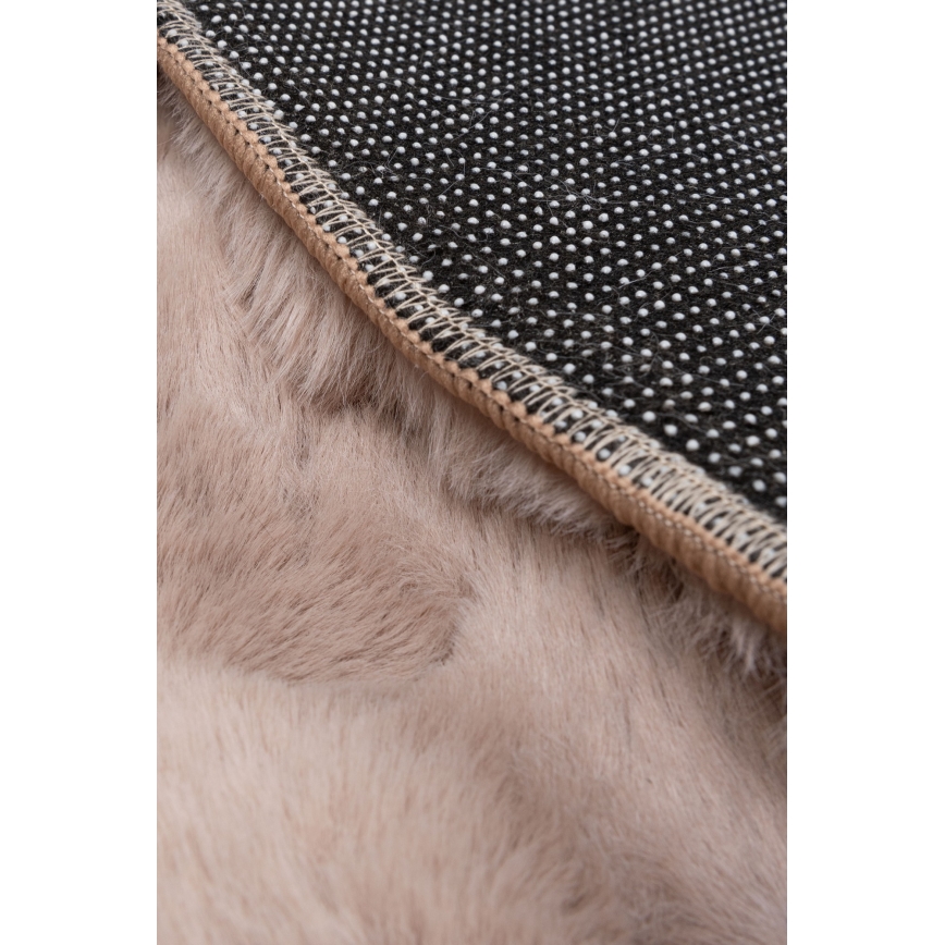 Rond vloerkleed RABBIT BUBBLE 160 cm beige
