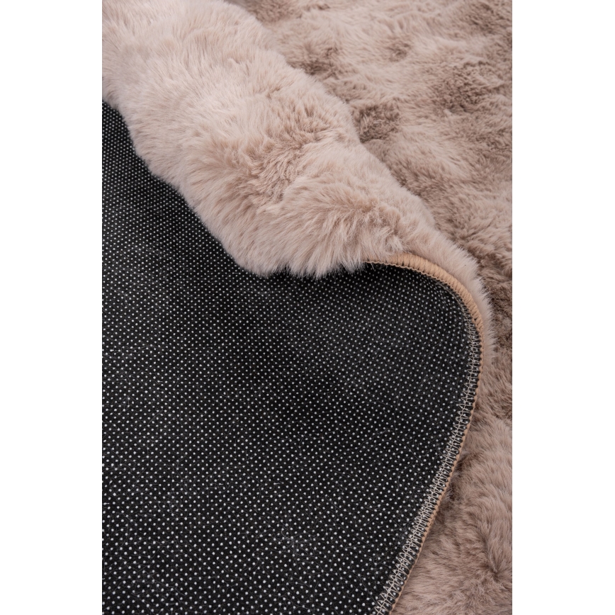 Rond vloerkleed RABBIT BUBBLE 160 cm beige