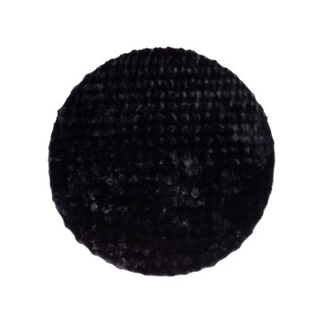 Rond vloerkleed RABBIT BUBBLE 160 cm, zwart