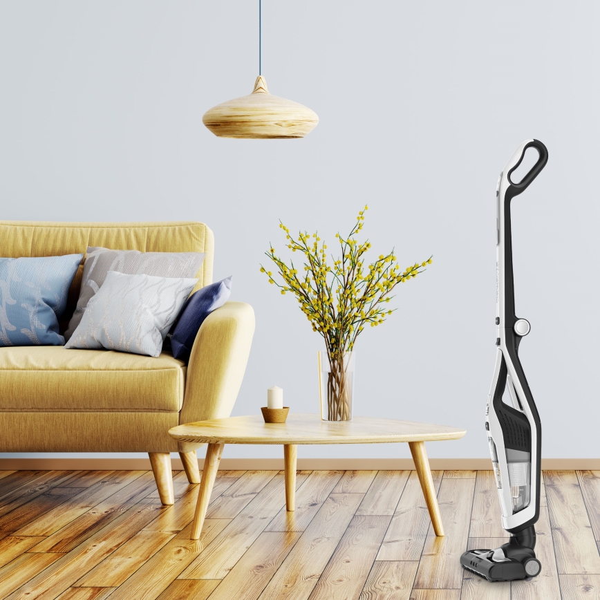 Rowenta - Aspirateur balai DUAL FORCE 2 en 1 100W/18V 2500 mAh blanc