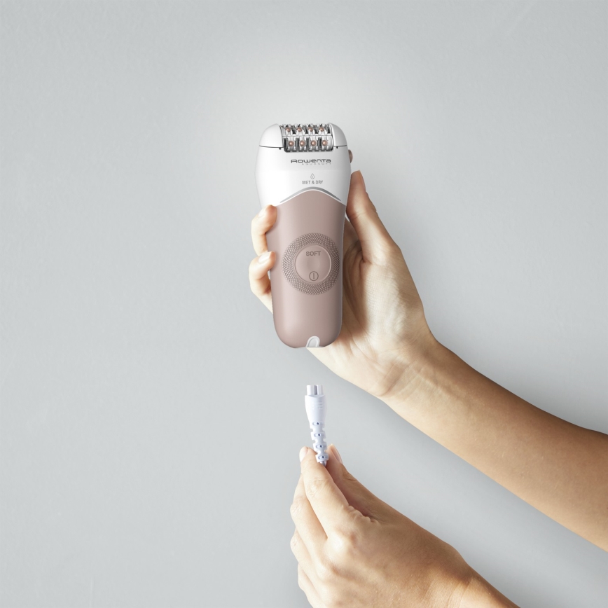 Rowenta - Epilator WET&DRY 4,5W/5V 600 mAh beige/goud