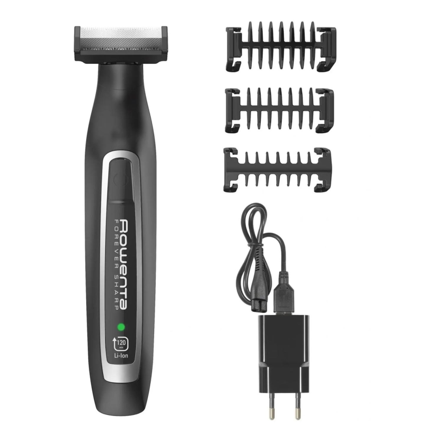 Rowenta - Haar trimmer FOREVER SHARP 3in1 zwart