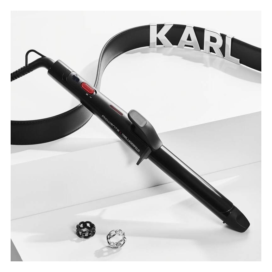Rowenta - Krultang KARL LAGERFELD 47W/230V zwart