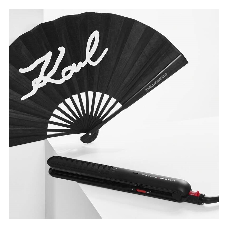 Rowenta - Lisseur à cheveux KARL LAGERFELD OPTILISS noir