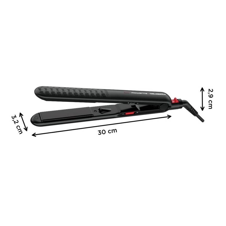 Rowenta - Lisseur à cheveux KARL LAGERFELD OPTILISS noir