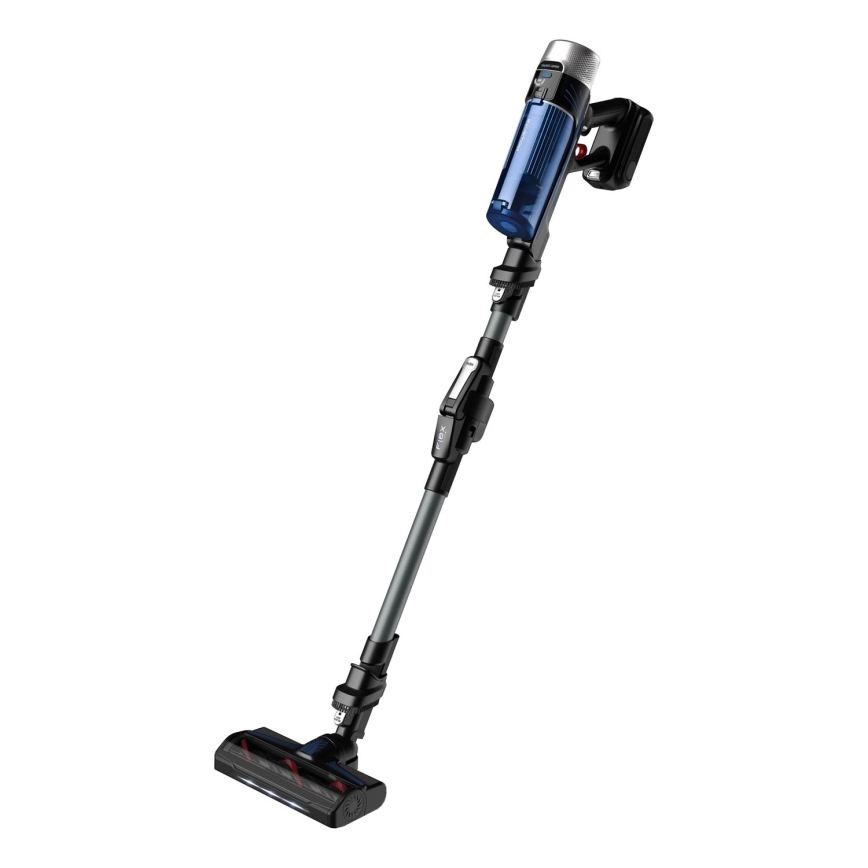 Rowenta - Steelstofzuiger met een dweil X-FORCE FLEX ANIMAL AQUA AUTO 4in1 250W/25,2V 2500 mAh zwart/blauw