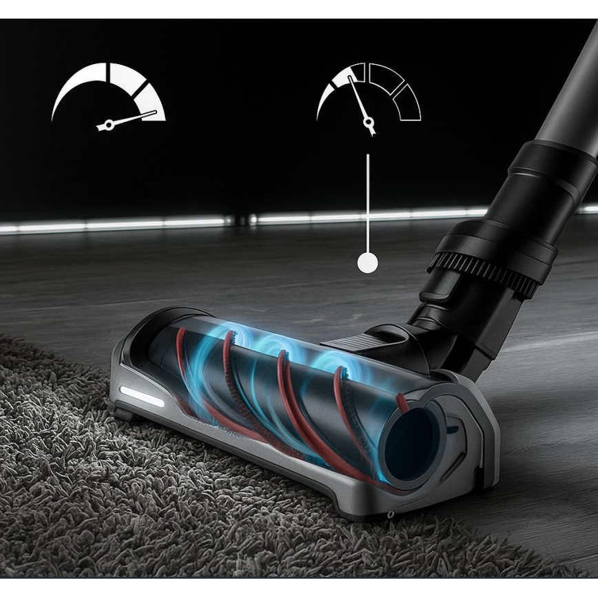 Rowenta - Steelstofzuiger met een dweil X-FORCE FLEX ANIMAL AQUA AUTO 3in1 480W/32,4V 2500 mAh blauw