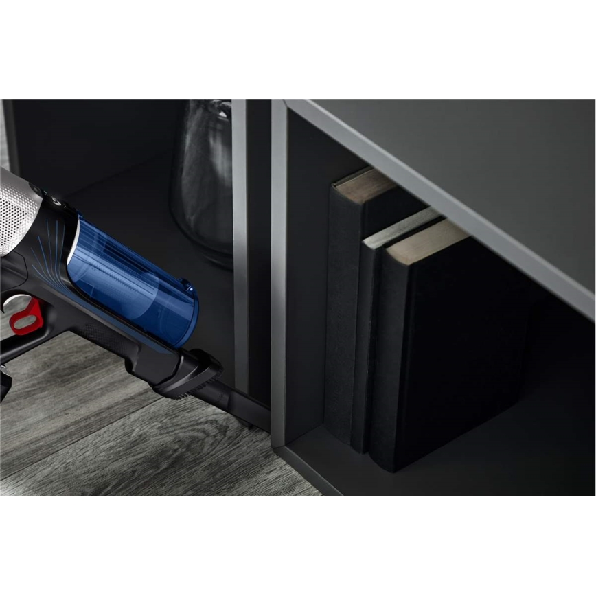 Rowenta - Steelstofzuiger met een dweil X-FORCE FLEX ANIMAL AQUA AUTO 4in1 250W/25,2V 2500 mAh zwart/blauw