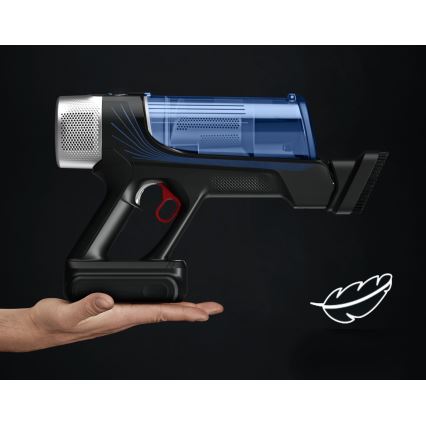Rowenta - Steelstofzuiger met een dweil X-FORCE FLEX ANIMAL AQUA AUTO 4in1 250W/25,2V 2500 mAh zwart/blauw