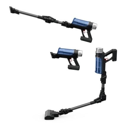 Rowenta - Steelstofzuiger met een dweil X-FORCE FLEX ANIMAL AQUA AUTO 4in1 250W/25,2V 2500 mAh zwart/blauw