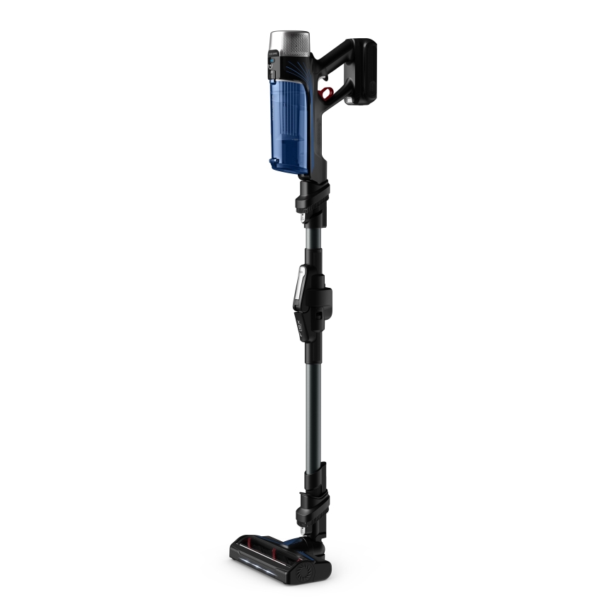 Rowenta - Steelstofzuiger met een dweil X-FORCE FLEX ANIMAL AQUA AUTO 4in1 250W/25,2V 2500 mAh zwart/blauw