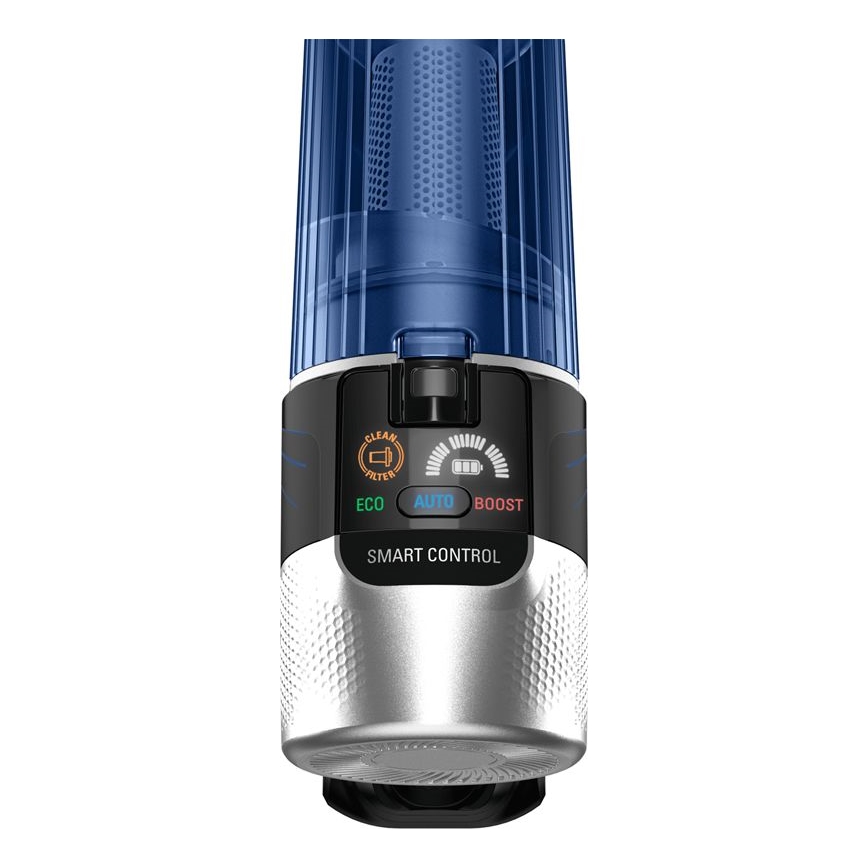 Rowenta - Steelstofzuiger met een dweil X-FORCE FLEX ANIMAL AQUA AUTO 4in1 250W/25,2V 2500 mAh zwart/blauw