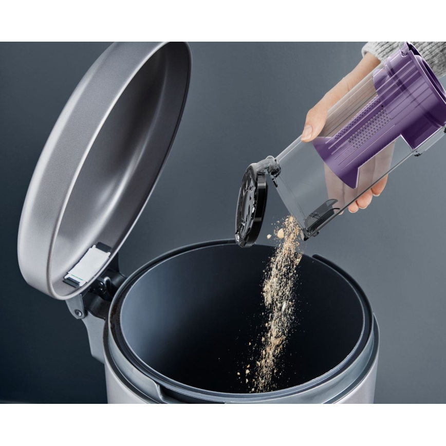 Rowenta - Steelstofzuiger X-PERT 2in1 140W/18V 2500 mAh paars