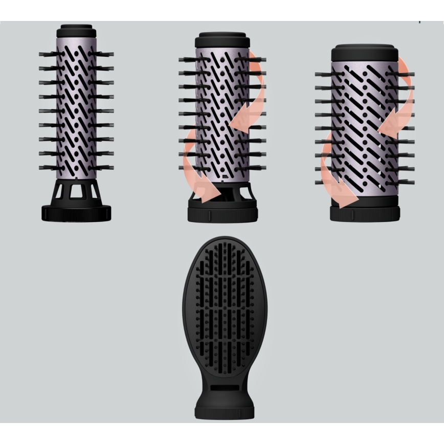 Rowenta - Warmluchtborstel BRUSH ACTIV 1000W/230V zwart