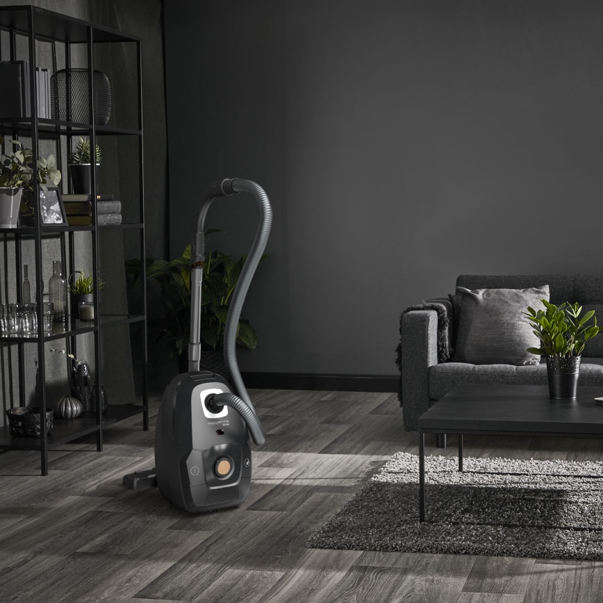 Rowenta - Zakstofzuiger GROEN FORCE EFFITECH ECO TOTAL CLEAN 400W/230V zwart