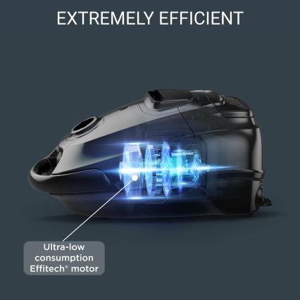 Rowenta - Zakstofzuiger SILENCE FORCE ALLERGY+ 4,5l 400W/230V zwart/wit