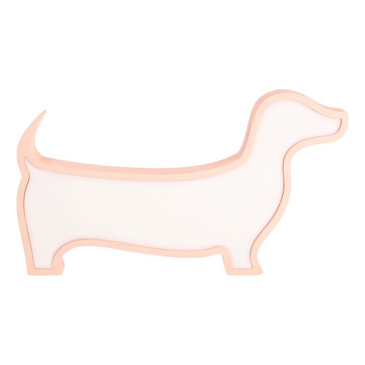 Roze LED tafel lamp voor kinderen DOG LED/12W/230V