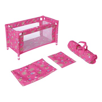 Roze poppenbed