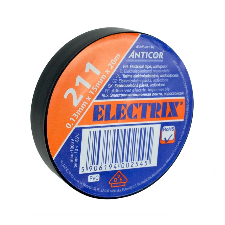 Ruban isolant ELECTRIX 15mm x 20m