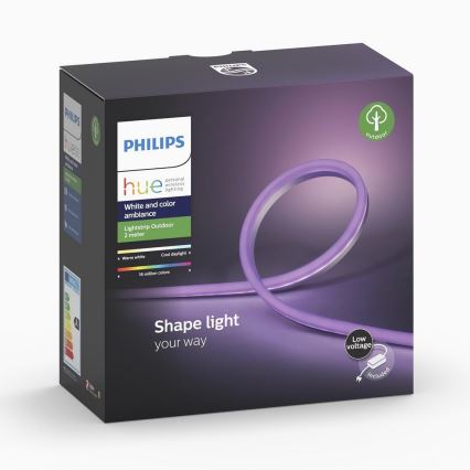 Ruban LED Philips Hue White and Color Ambiance Ruban Extérieur 2m