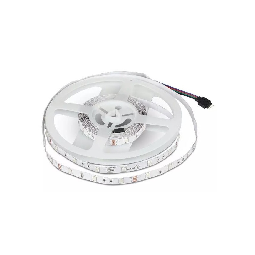 Ruban LED RVB à intensité variable 2x5m LED/4,8W/230V + télécommande