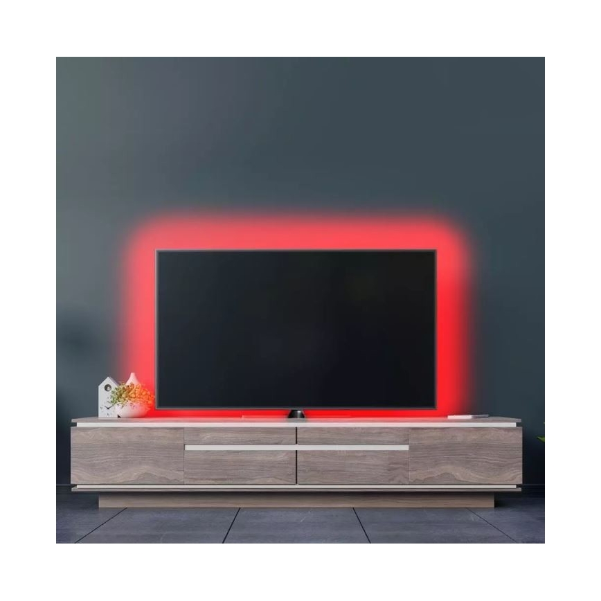 Ruban LED RVB à intensité variable 2x5m LED/4,8W/230V + télécommande