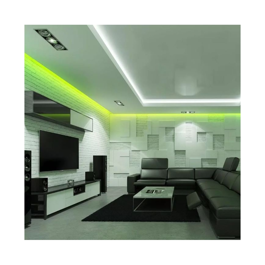 Ruban LED RVB à intensité variable 2x5m LED/4,8W/230V + télécommande