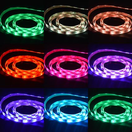 Ruban LED RVBW de salle de bain à intensité variable LED/12,5W/12V IP65 5m Wi-Fi Tuya