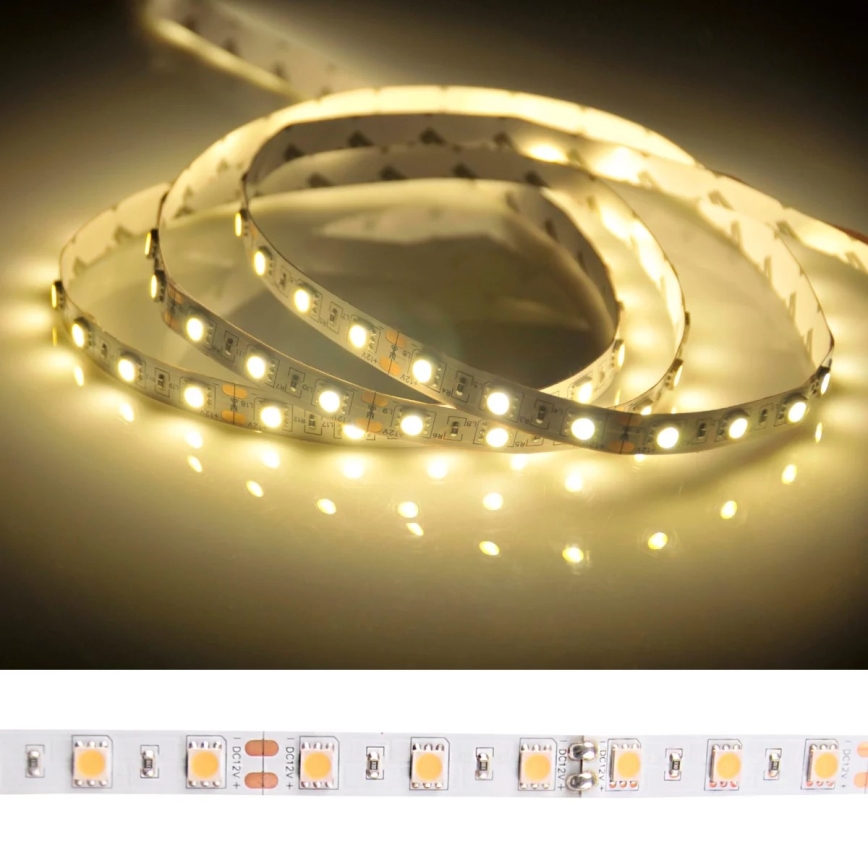 Ruban LED salle de bain 5m LED/45W/12V IP65 blanc