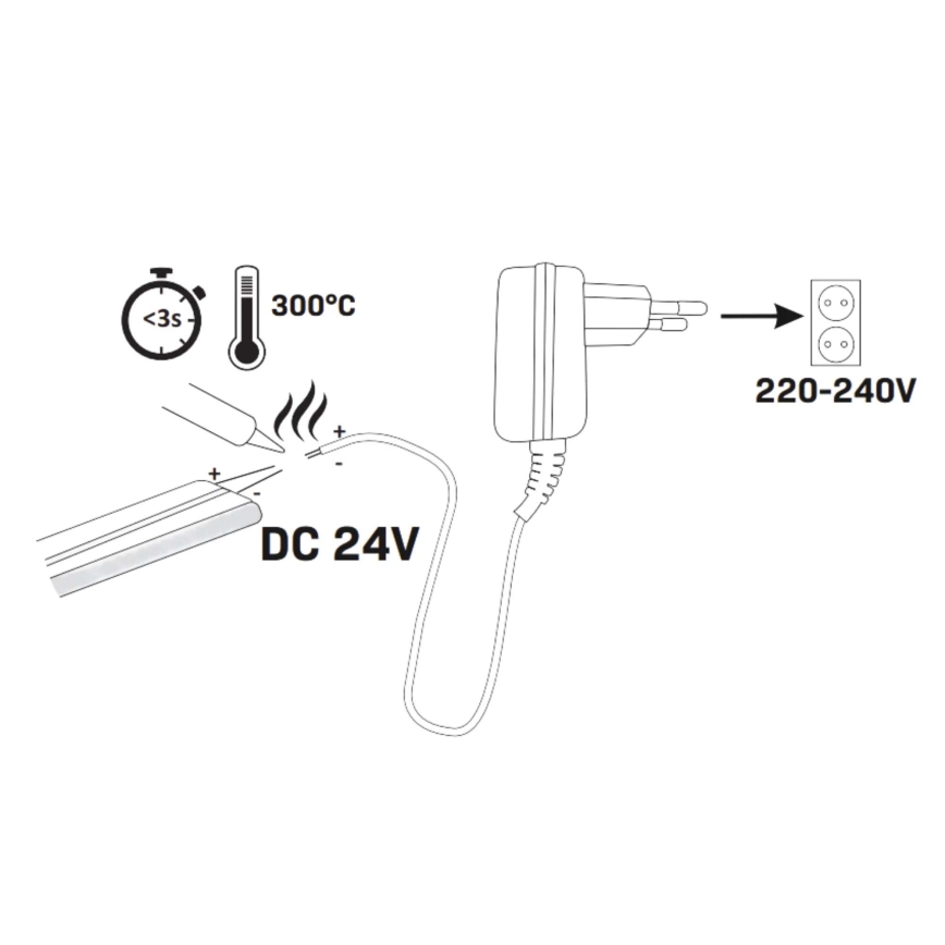 Ruban NEON 5m LED/30W/24V vert IP65