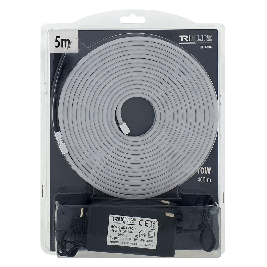 Ruban NEON LED/10W/230V 5 m IP65 blanc