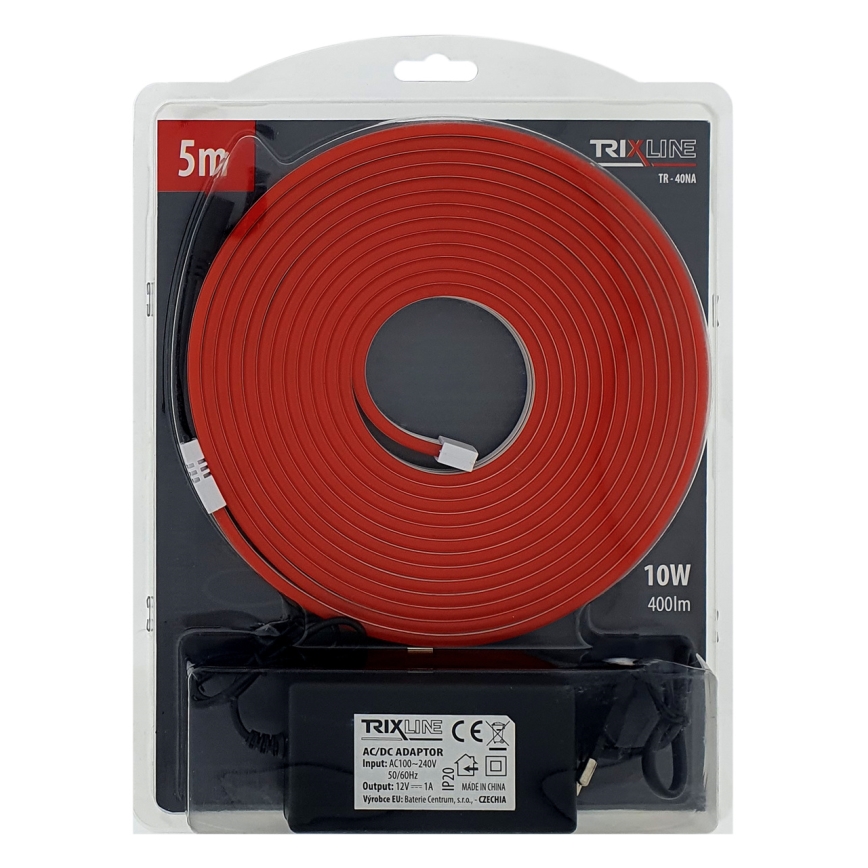 Ruban NEON LED/10W/230V 5 m IP65 rouge
