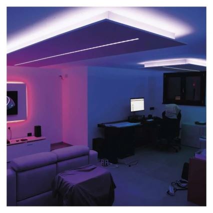 Ruban RGB+CCT à intensité variable GOSMART LED/21W/230V 5 m 2700-6500K IP44 Wi-Fi + Télécommande