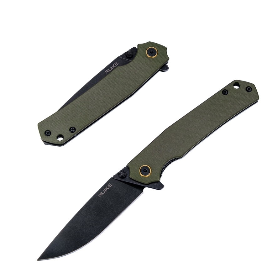 Ruike RUP801G - Couteau de poche pliable 20 cm vert