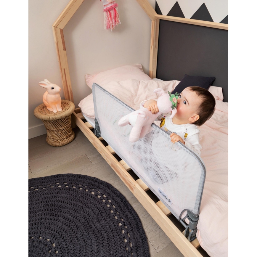 Safety 1st - Barrière de sécurité pour lit EXTRA LARGE gris