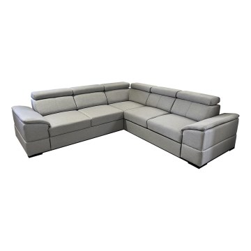 Salon d'angle universel pliable avec un espace de stockage GRANADA gris