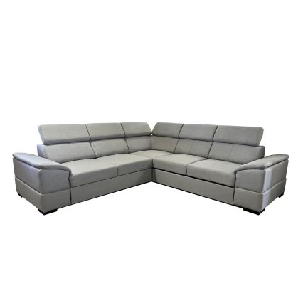 Salon d'angle universel pliable avec un espace de stockage GRANADA gris