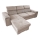 Salon d'angle universel pliable avec un espace de stockage SALVADA beige