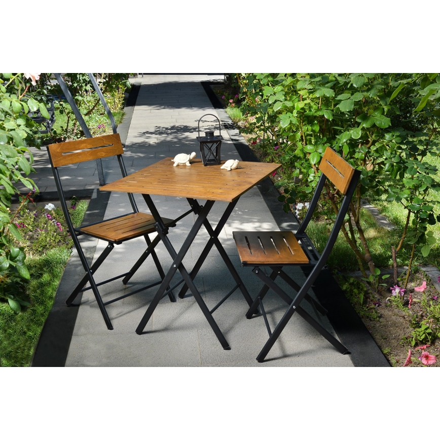 Salon de jardin bois/métal