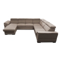 Salon pliable en U avec coin universel avec un espace de stockage GRANADA beige