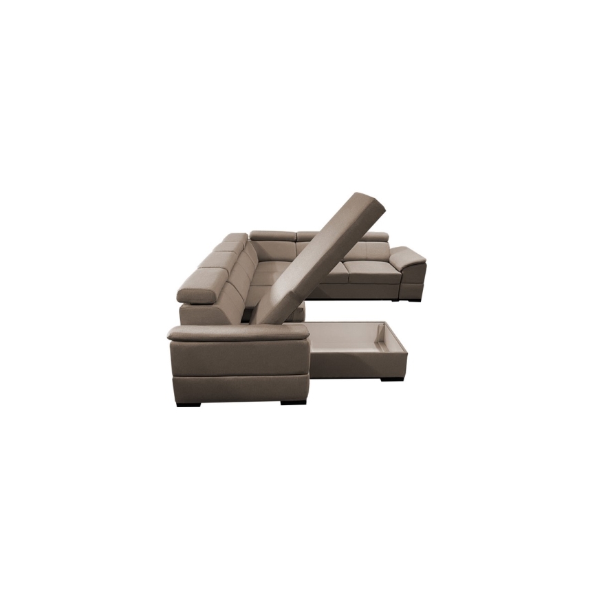 Salon pliable en U avec coin universel avec un espace de stockage GRANADA beige