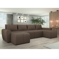Salon universel pliable en forme de U, rembourré NEWPORT marron