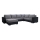 Salon universel pliable en forme de U, rembourré YORK gris/noir