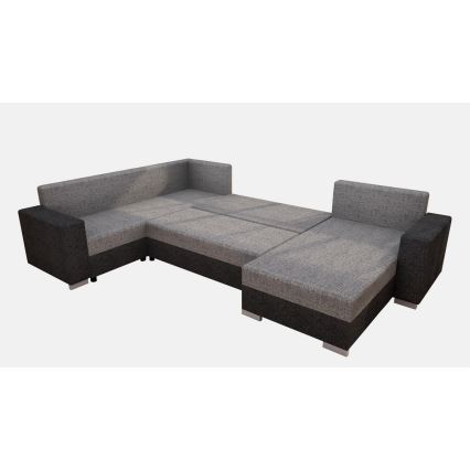 Salon universel pliable en forme de U, rembourré YORK marron/beige