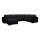 Salon universel pliable en forme de U, rembourré YORK noir/anthracite